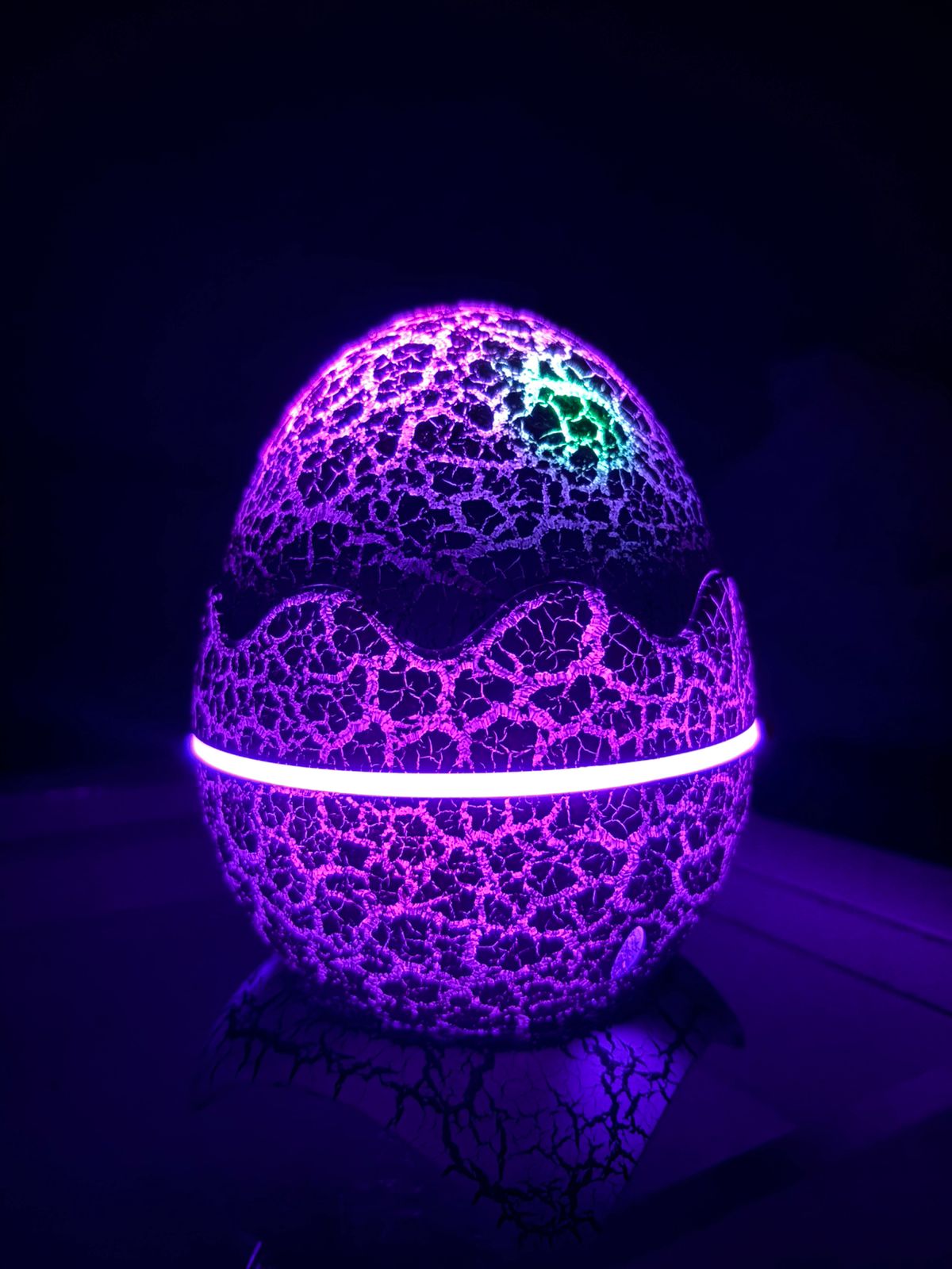 Veilleuse oeuf de dinosaure avec enceinte bluetooth